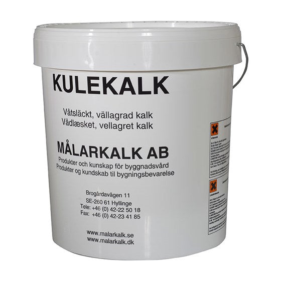 NORDISK NHL Målarkalk Kulekalk 3-5 år: Traditionel Kalkpasta til Bygningsvedligeholdelse - Størrelse: 25 kg