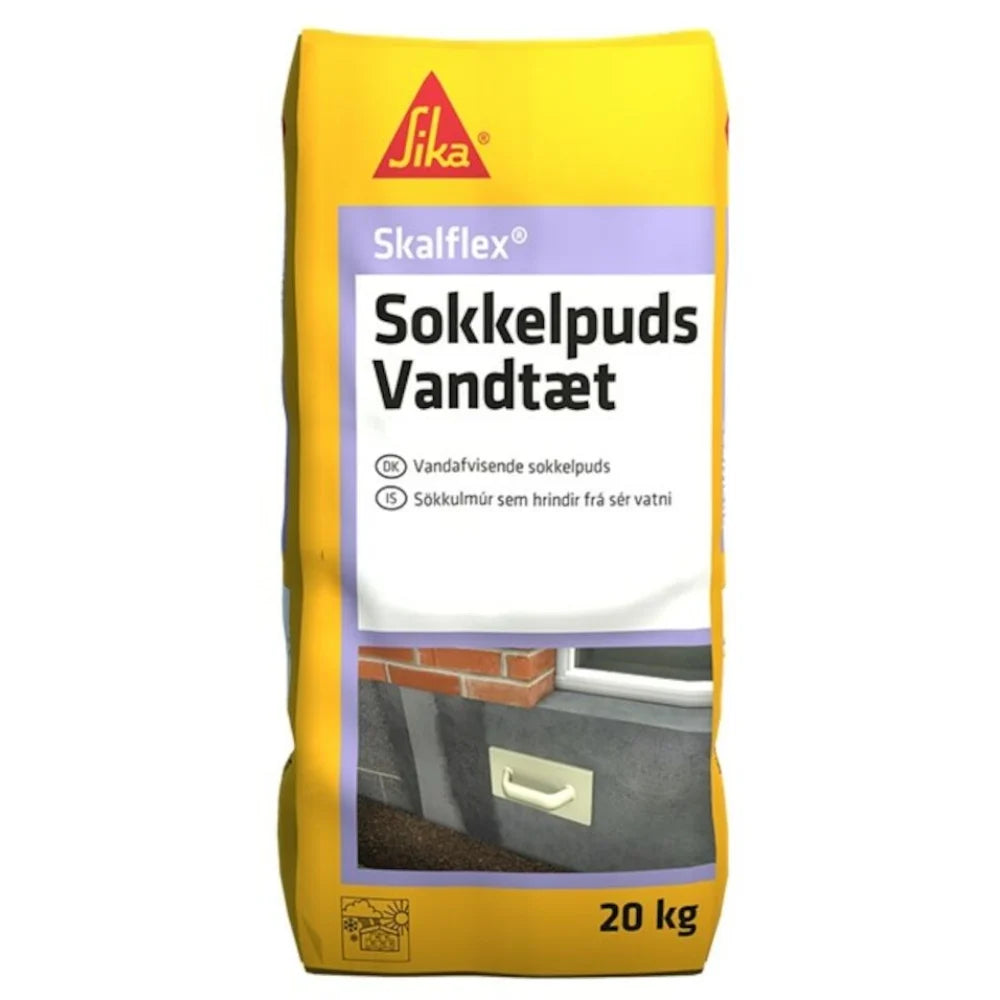 SKALFLEX Sokkelpuds Vandtæt – Slidstærk Puds til Sokler og Facader