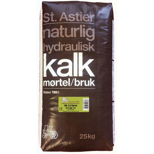 NORDISK NHL 3,5 0-4mm  – Hydraulisk Kalkmørtel til Opmuring & Fugning