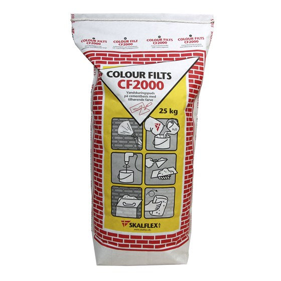 SKALFLEX CF2000 Base 3-6 mm: Cementbaseret tyndpuds til indendørs og udendørs bru - Størrelse: 25 kg Farve: Neutral