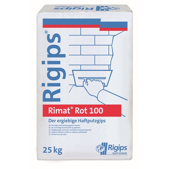 GYPROC Rimat Rot 100 Hæftepuds - Let og effektiv hæftepuds til alle underlag - Størrelse: 25 kg