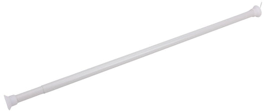 Justerbar Hvid Bruseforhængsstang - 70-120 cm, Ø22 cm