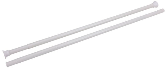 Justerbar Hvid Bruseforhængsstang - 110-200 cm, Ø22 cm