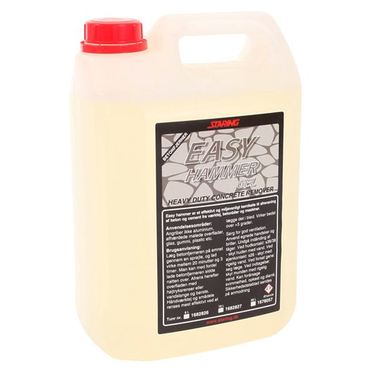EASY Hammer Betonfjerner Gel: Effektiv Afrensning af Beton og Cement - Størrelse: 5 l