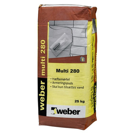 Optimer Din Byggeproces med WEBER Multi 280 Hæftemørtel Grå - Størrelse: 25 kg
