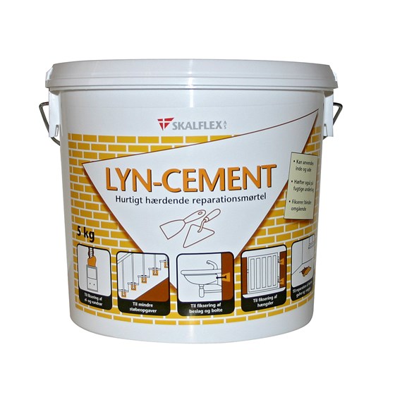 SKALFLEX Lyn-Cement - Hurtighærdende Mørtel til Reparation og Fiksering - Størrelse: 5 kg