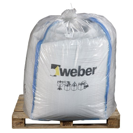 WEBER Bakkemørtel 6,6% 0-4 mm: Basismørtel til Byggepladsfremstilling - Egenskab: 500 l