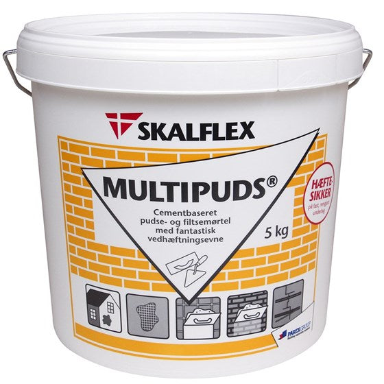 SKALCEM Multipuds: Cementbaseret Pudse- og Filtsemørtel - Størrelse: 5 kg