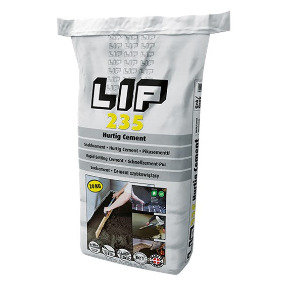 LIP 235 Hurtig Cement: Polymerforstærket Cement til Hurtig Afbinding - Størrelse: 20 kg
