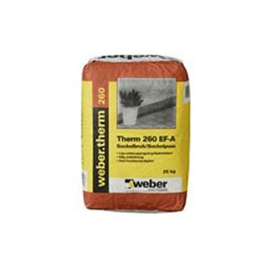 WEBER Therm 260 EF-A Sokkelpuds 20 kg: Stærk og Holdbar Pudsning til Sokler