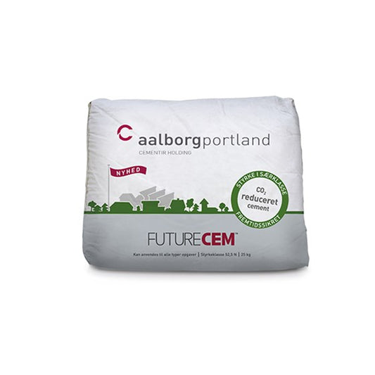 AALBORG PORTLAND Futurecem Cement: Reduceret CO2-aftryk og Styrke - Størrelse: 25 kg