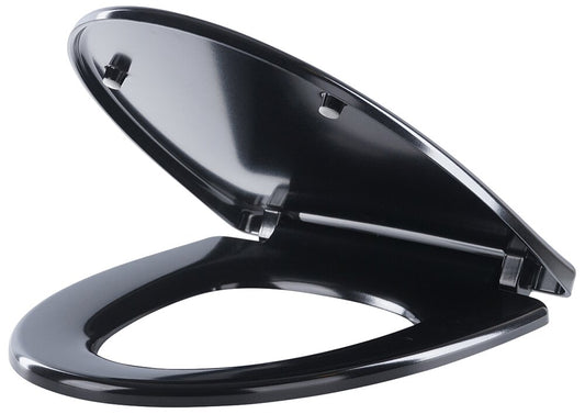 Elegant Sort Cera Soft Toiletsæde med Softclose og Quick Release
