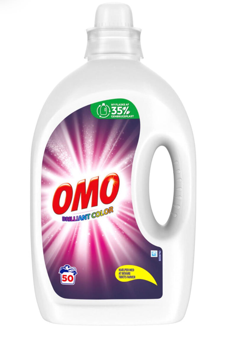 Omo Flydende vaskemiddel 2,5 L tá 3 for 299