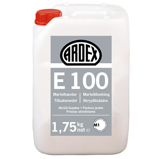ARDEX E 100 Mørtelhærder: Flydende Acryldispersion til Mørtler og Spartelmasser - Størrelse: 1,75 kg