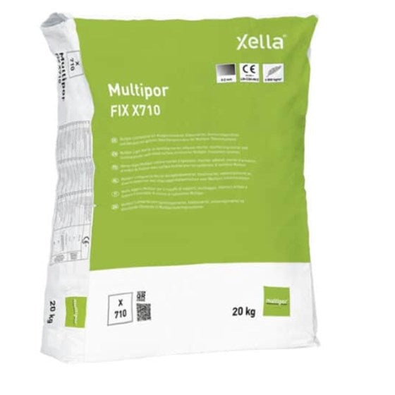 YTONG Multipor Letmørtel - Mineralsk Klæbemørtel til Isolering - Størrelse: 20 kg
