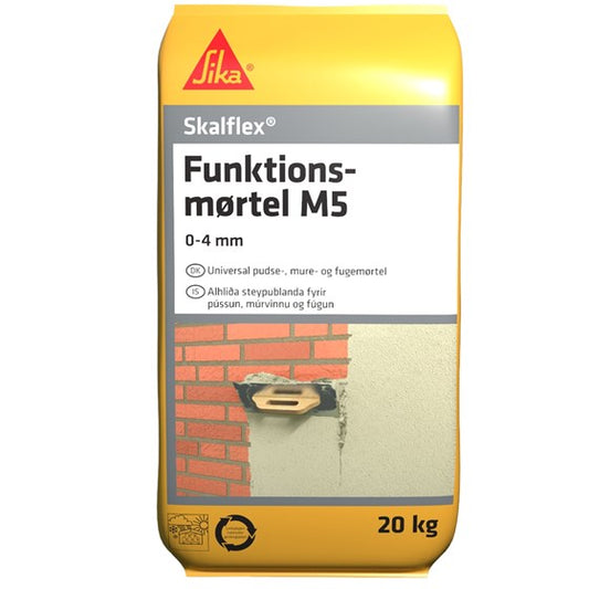 Fabriksfremstillet Tørmørtel - Størrelse: 20 kg