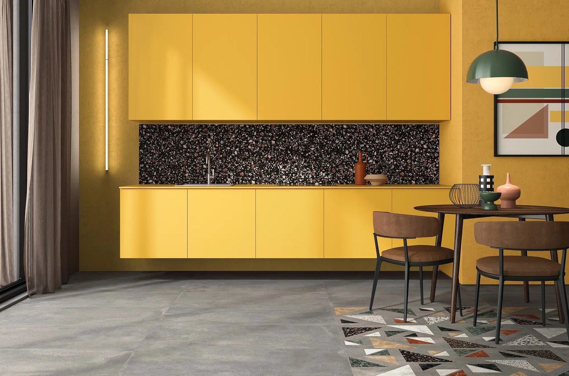 Terrazzo Multidrop Black 20x20 – Moderne & skridsikker flise med unik terrazzo-effekt